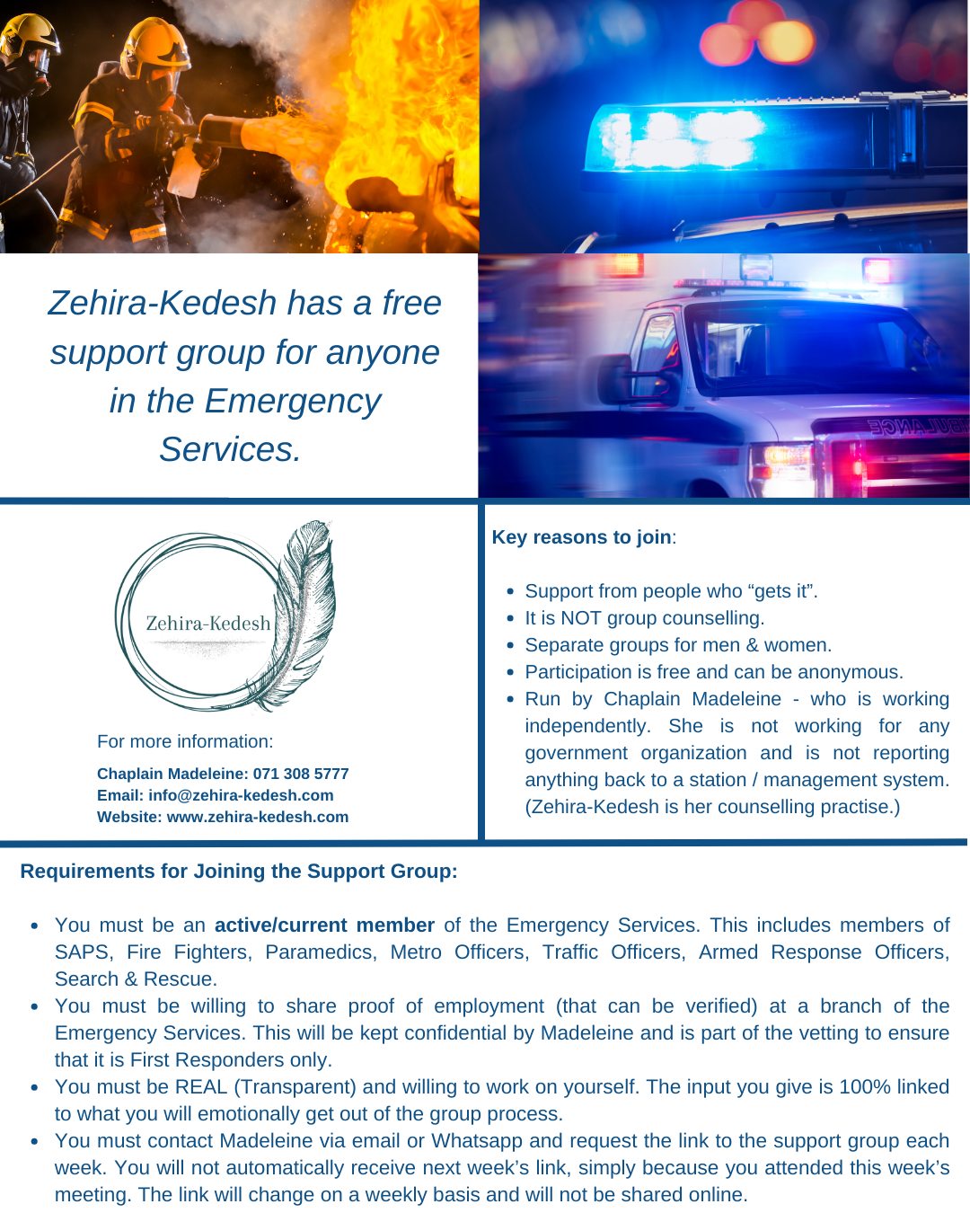 Zehira-Kedesh First Responder Support Group